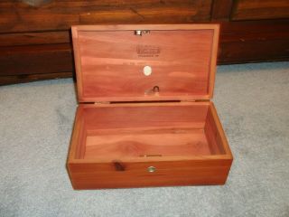 Vtg 1955 Lane Sample Cedar Chest Wood Trinket Jewelry Box Bairs Home Furnishings