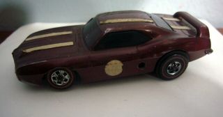 Mattel Hot Wheels Sizzlers 1969 Red Line Pontiac Trans Am Firebird Brown