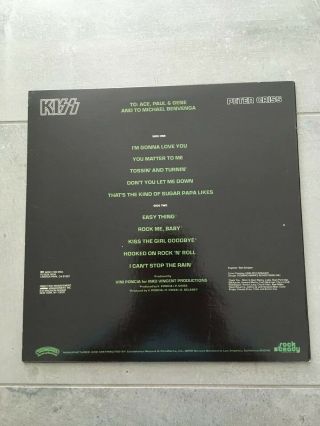PETER CRISS Orig 1978 Solo LP w/InnerSleeve Poster Order Form Credit Sheet KISS 8