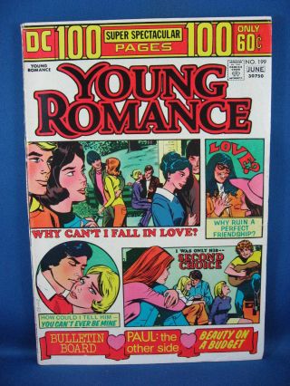 Young Romance 199 (may - Jun 1974,  Dc) 100 Page Spectacular F Vf