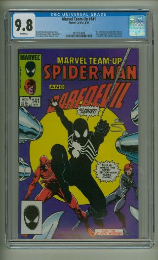 Marvel Team - Up 141 (cgc 9.  8) White Pages; 1st Spider - Man Black Costume (c 23870)