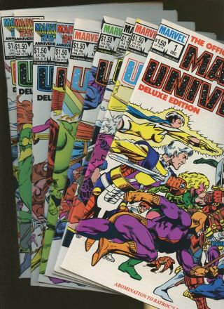 Official Handbook Of The Marvel Universe Deluxe Edition 1,  2,  3,  4,  5,  6,  7,  8,  9 9