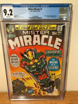 Mister Miracle 1 - Cgc 9.  2 (first Appearance Of Mister Miracle)