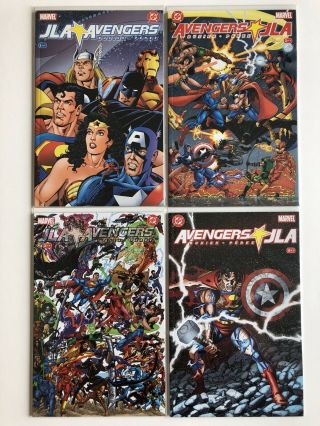 Marvel Comics Dc Jla Avengers 1 - 4,  1 2 3 4 Vf/nm