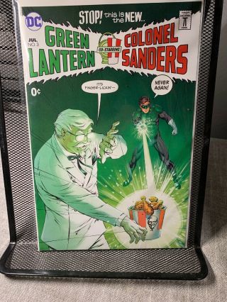 Sdcc Dc Colonel Sanders No.  3 Green Lantern Very Rare Dc Exclusive Nm Htg