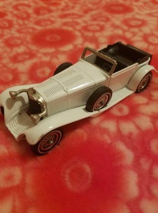 Vintage 1972 Matchbox Models Of Yesteryear No Y - 16 1928 Mercedes - Benz Ss - White