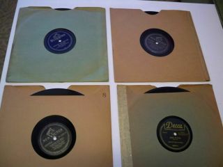 4 X 78 Rpm Blue Sky Boys.  Sons Of The Pioneers.  E,  Country/bluegrass/blues