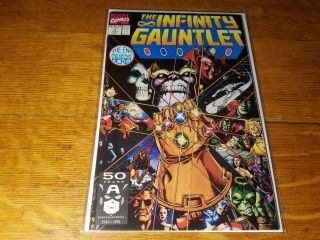 The Infinity Gauntlet 1 - Starlin,  Perez,  Thanos,  Spider - Man Hulk Avengers 1991