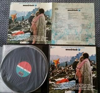 Woodstock Orig Nz Nm 1st Pressing 3 Lp Box Set Atlantic With Poster/insert Rare