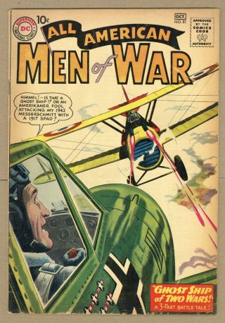 All American Men Of War 81 1960 Gd,  2.  5