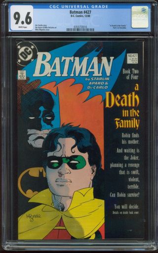 Batman 427 Cgc - Graded 9.  6 Near,  White Pages Dc Comics R - 208