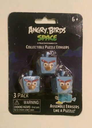 Angry Bird Space Collectable Puzzle Erasers