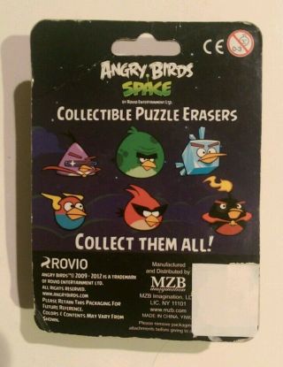 Angry Bird Space Collectable Puzzle Erasers 2