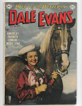 Dale Evans 13 Vg/fn 5.  0 Queen Of The Westerns Dc Golden Age Comic 1950