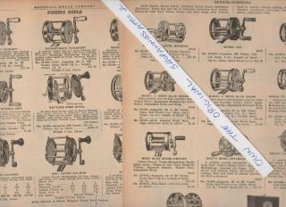 1922 vintage ad 30 pages antique FISHING EQUIPMENT lures bait reels flies tackle 2