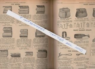 1922 vintage ad 30 pages antique FISHING EQUIPMENT lures bait reels flies tackle 5