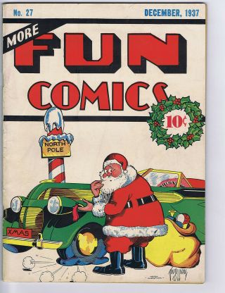 More Fun Comics 27 (gvg) Dc National Periodicals 1937 X - Mas Dr.  Occult (c 23801)