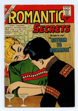 Romantic Secrets (charlton) 30 1960 Vg,  4.  5