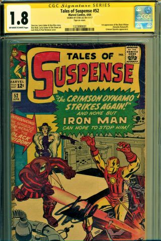 Tales Of Suspense 52 Cgc 1.  8 Ss Signed By Stan Lee 1st App Of The Black Widow