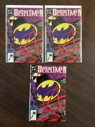 3x Detective Comics 608 Batman (1989) Dc 1st Appearance Anarky Joker 