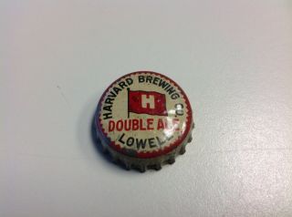 Vintage Harvard Brewing Co.  Double Ale Bottle Cap Lowell Missing Cork