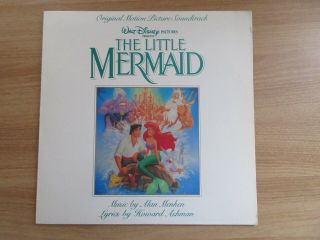 THE LITTLE MERMAID OST 1991 Korea Orig LP Walt Disney ALAN MENKEN RARE NM 2