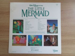 THE LITTLE MERMAID OST 1991 Korea Orig LP Walt Disney ALAN MENKEN RARE NM 3
