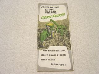 John Deere No.  200 Corn Picker C 1947 Sales Brochure
