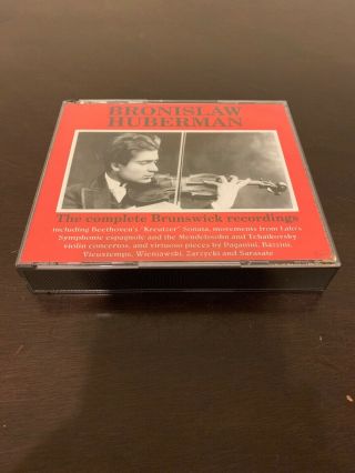 Bronislaw Huberman The Complete Brunswick Recordings Two Cd Disc Set