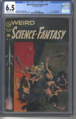 Weird Science - Fantasy 29 Cgc 6.  5 Golden Age Ec Classic Frazetta Cover Art