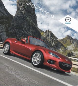 Brochure Folder 2013 Mazda Mx - 5 Venture Miata _ Soft - Top & Roadster Coupe