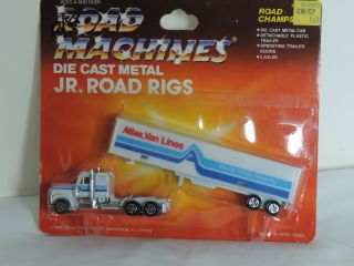 Road Machines Die Cast Metal Jr.  Road Rigs - Atlas Van Lines -