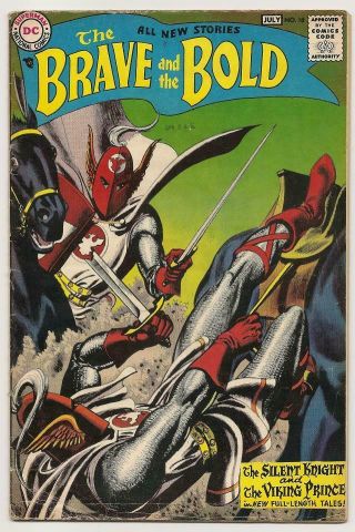 Brave And The Bold 18 Dc 1958 Vg/f Silent Knight Viking Prince Grey Tone Cover