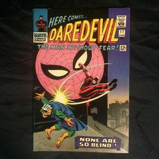 Daredevil 17 (marvel Silver Age Comic 6/66) Stan Lee & John Romita Spider - Man