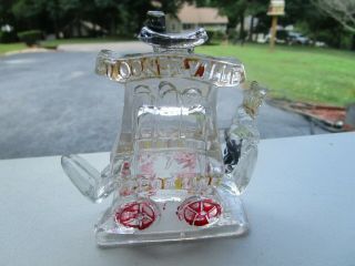 Rare Antique Glass Candy Container Toonerville Depot Line