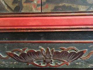 A Large Chinese Antique Carved Wooden Panel. 8