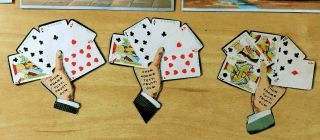 8 Victorian Trade Cards ALL PLAYING CARDS,  3 Tutti Frutti Cut - Outs c1880 ' s 4