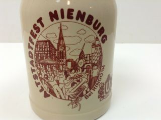 German Stoneware Beer Mug Stein - Altstadtfest Nienburg - Bei Ringo 