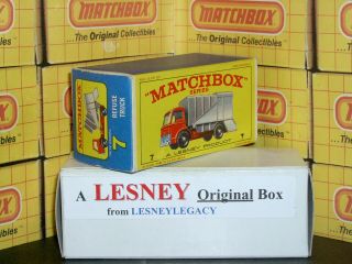 Matchbox Lesney 7c Ford Refuse Truck Type E4 model Empty Box Only 2
