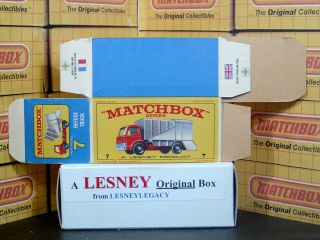 Matchbox Lesney 7c Ford Refuse Truck Type E4 model Empty Box Only 4