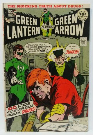 Green Lantern 85 Vf Range Green Arrow Speedy Drug Issue Dc Comics Bronze Age