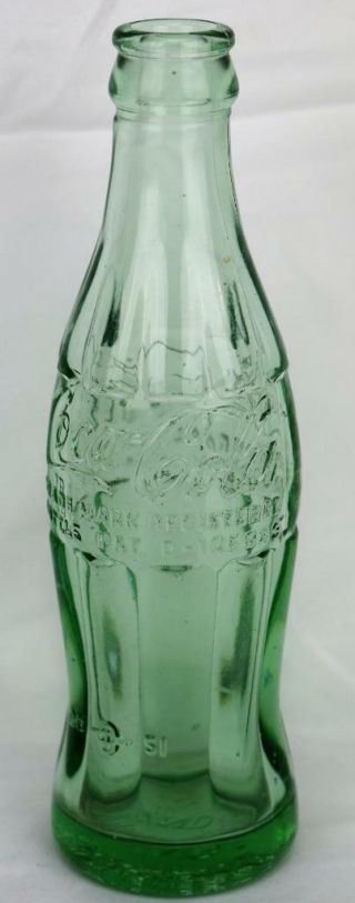 Vintage Coca Cola Bottle Pat D - 105529 Lafayette Indiana In Rare Nm - Cond