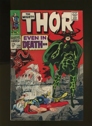 Thor 150 Fn/vf 7.  0 1 Book 1968 Marvel Hela Loki Sif Stan Lee Jack Kirby