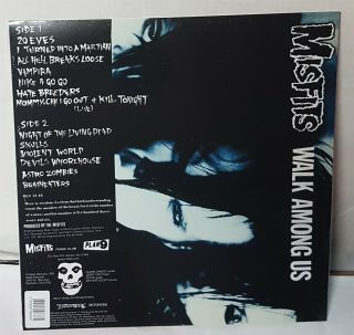 Misfits Walk Among Us Go - Go Blue Swedish only press LP Vinyl Record 2