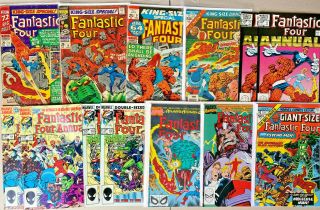 Fantastic Four Annuals 4,  6,  9,  11,  17 (2),  18 (2),  19 (2),  Giant - Size 5