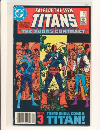 Tales Of The Teen Titans 44 (1984) 1st Nightwing Origin Deathstroke (os) Fine,