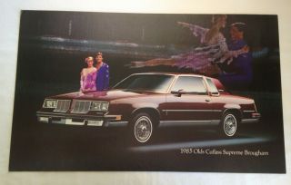 1985 Oldsmobile Cutlass Supreme Brougham Show Room Poster Automobile Advertising
