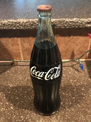 Coke/coca - Cola 1956 Bottle - 63 Years Old 1 Pint 10 Oz.  Rare Error