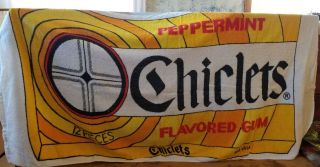 Vintage Retro Chiclets Gum Advertisement Beach Towel 50 " X 26 "
