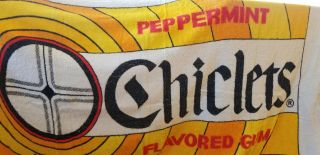 Vintage Retro Chiclets Gum Advertisement Beach Towel 50 